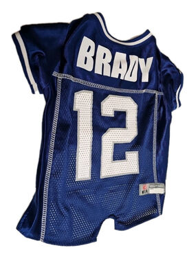 Pet Wear Tom Brady Tampa Bay Bucs Dog Jersey Size Medium Blue Pets First